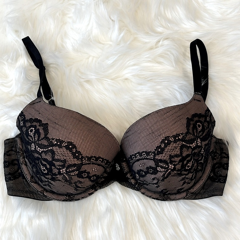 Victoria’s Secret Black Lace Lined Demi 34D